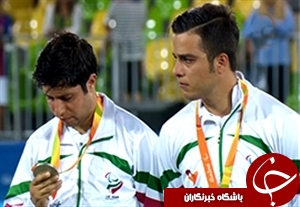 مراسم اهدای مدال نقره ایران در فوتبال 7 نفره پارالمپیک + فیلم