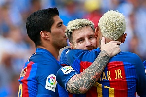 لگانس 1 بارسلونا 5/پیروزی پرگل با درخشش MSN