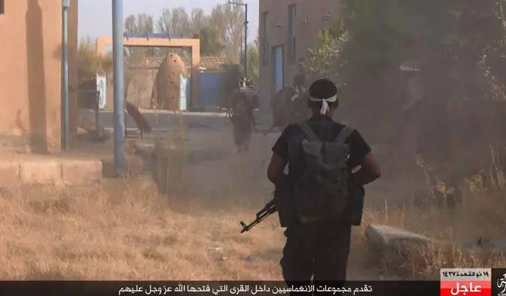 بی‌حرمتی به اجساد نیروهای کرد شهر حسکه سوریه بوسیله تروریست‌های داعش+ تصاویر