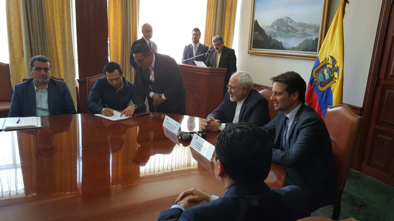 ایران و اکوادور دو توافقنامه همکاری‌های بانکی و یک تفاهنامه قرنطینه گیاهی و حفظ نباتات امضا کردند