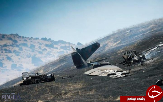 عکس/ سقوط هواپیمای جاسوسی U-2 نیروی هوایی آمریکا در کالیفرنیا