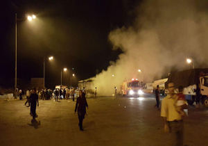 از لحظه انفجار اسکانیا در پلیس راه تا سوختن هولناک پراید در آتش + فیلم و تصاویر
