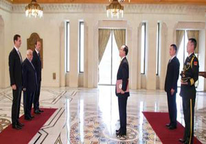 سفیر جدید چین استوارنامه خود را تقدیم بشار اسد کرد
