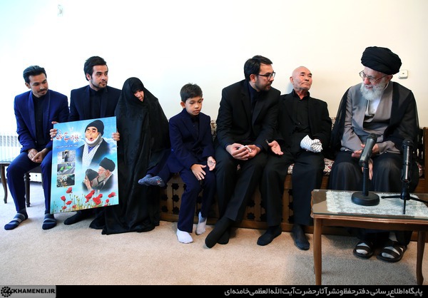 خانواده جانباز شهید رجب محمدزاده با رهبر انقلاب دیدار کردند