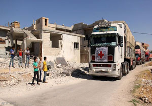 ورود کمک‌های انسان‌دوستانه به مناطق روستایی حمص