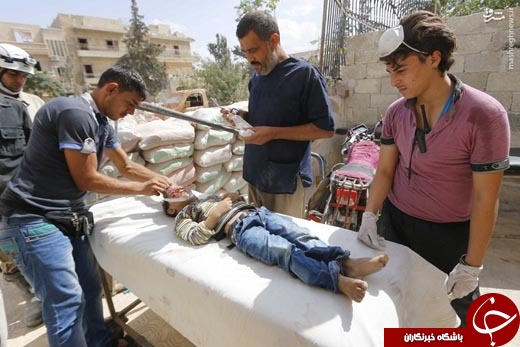 اشک تمساح مجری بی‌بی‌سی و سی‌ان‌ان برای ساکنان تحریم‌شده حلب +تصاویر