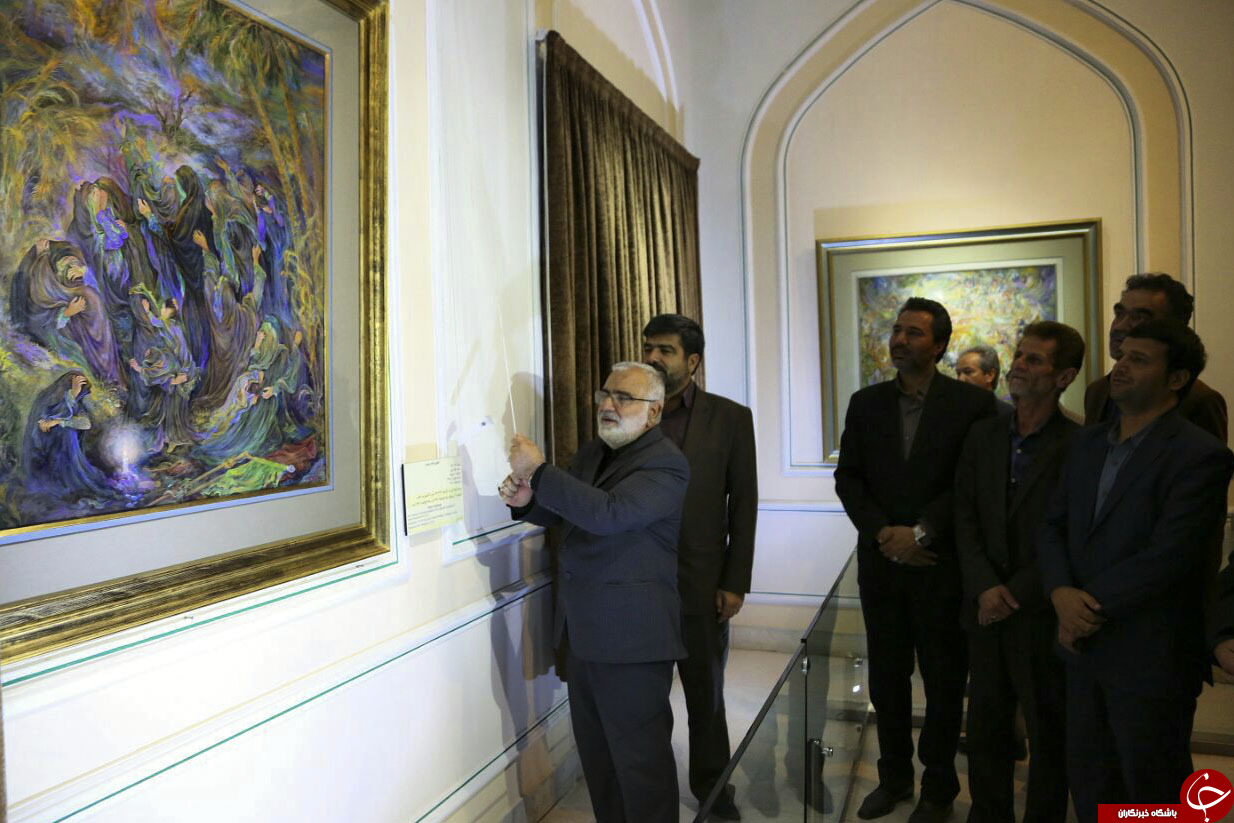 دو اثر جدید استاد فرشچیان در موزه آستان قدس رضوی رونمایی شد+تصاویر