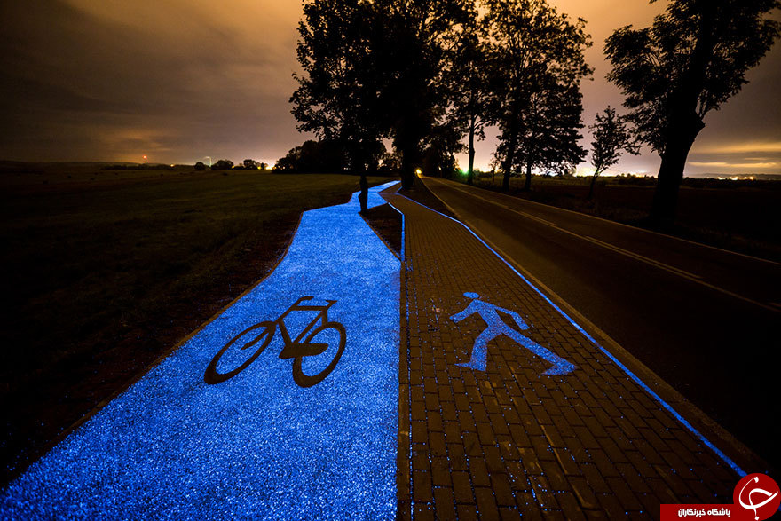 رونمایی از نوار دوچرخه سواری آبی درخشان+ تصاویر