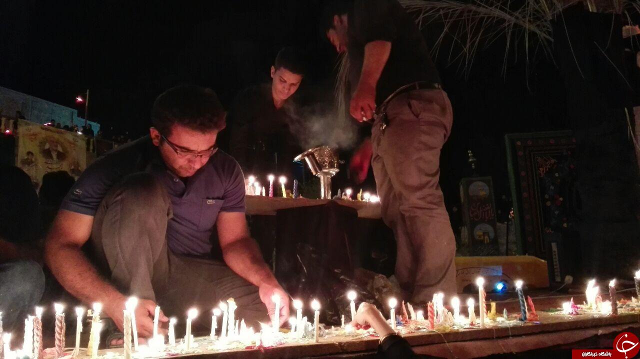 حضور عزاداران حسینی در شام غریبان + تصاویر