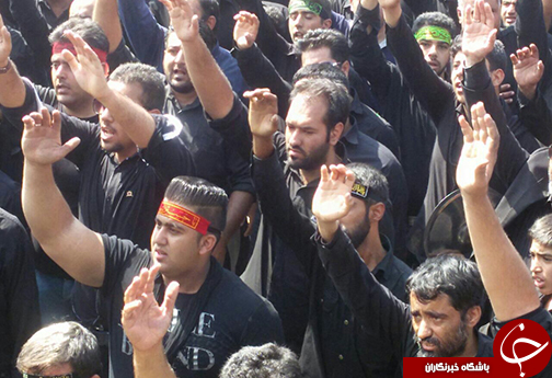 مراسم عزاداری مردم جهرم در روز عاشورا +تصاویر