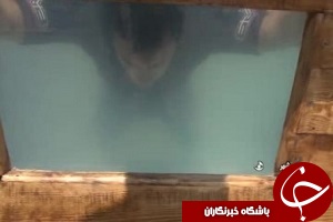 رکوردزنی حبس نفس جوان بوشهری + فیلم