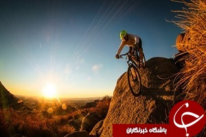 دوچرخه سواری روی صخره + فیلم
