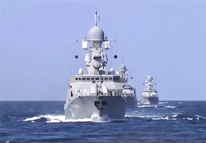 ورود ناوگروه نیروی دریایی روسیه به ایران