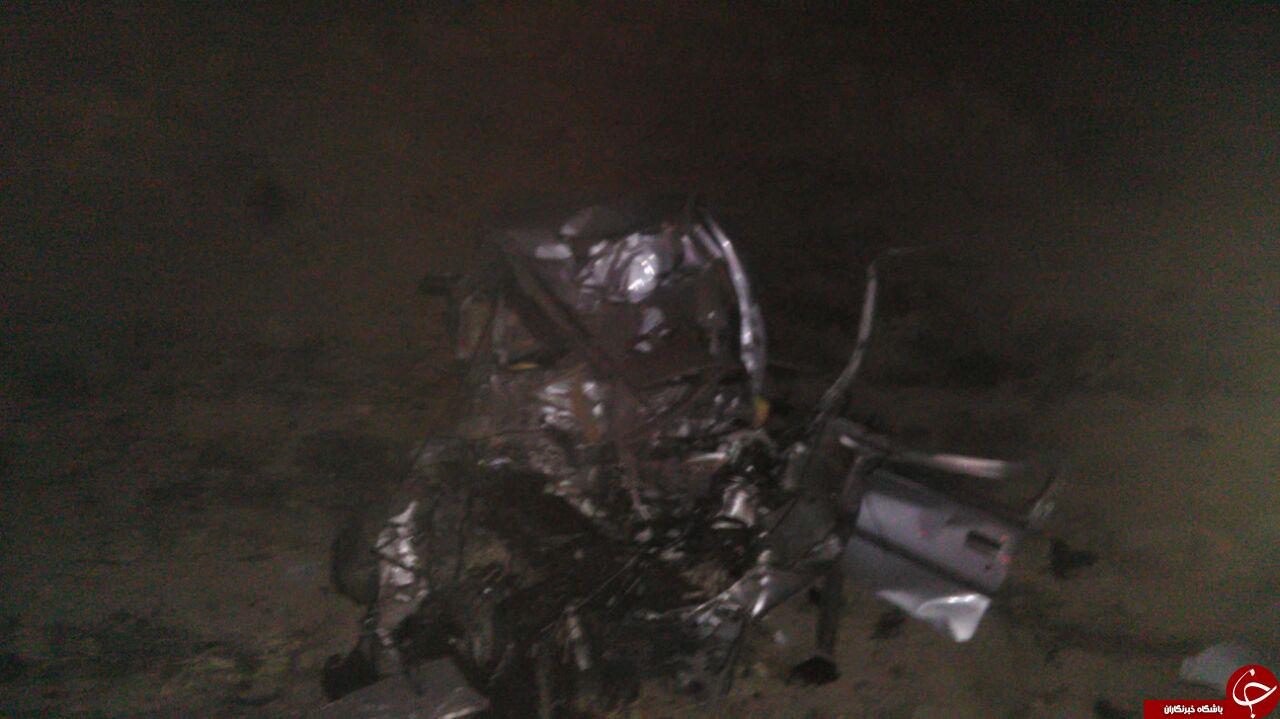 تصادف مرگبار پژو با کامیون در محور نورآباد – کرمانشاه + تصاویر