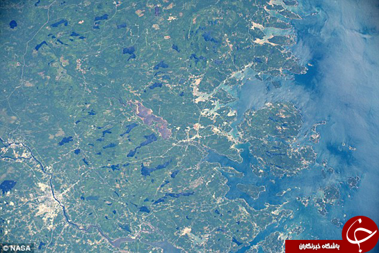 نمایی از زمین از ایستگاه فضایی بین‌المللی +تصاویر