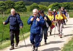 پیاده روی سالمندان در بوستان خلدبرین