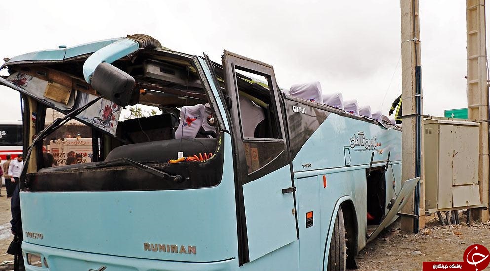 جزییات واژگونی اتوبوس در مشهد با 35 زخمی/11 مصدوم از بیمارستان مرخص شدند