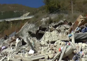 خسارت های وارد شده به مناطق مرکزی ایتالیا بر اثر زلزله + فیلم