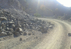 وضعیت جاده روستایی سنگان کوکناک + تصاویر