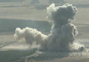 انفجار مهیب در مسیر نیروهای پیشمرگه در عملیات موصل + فیلم