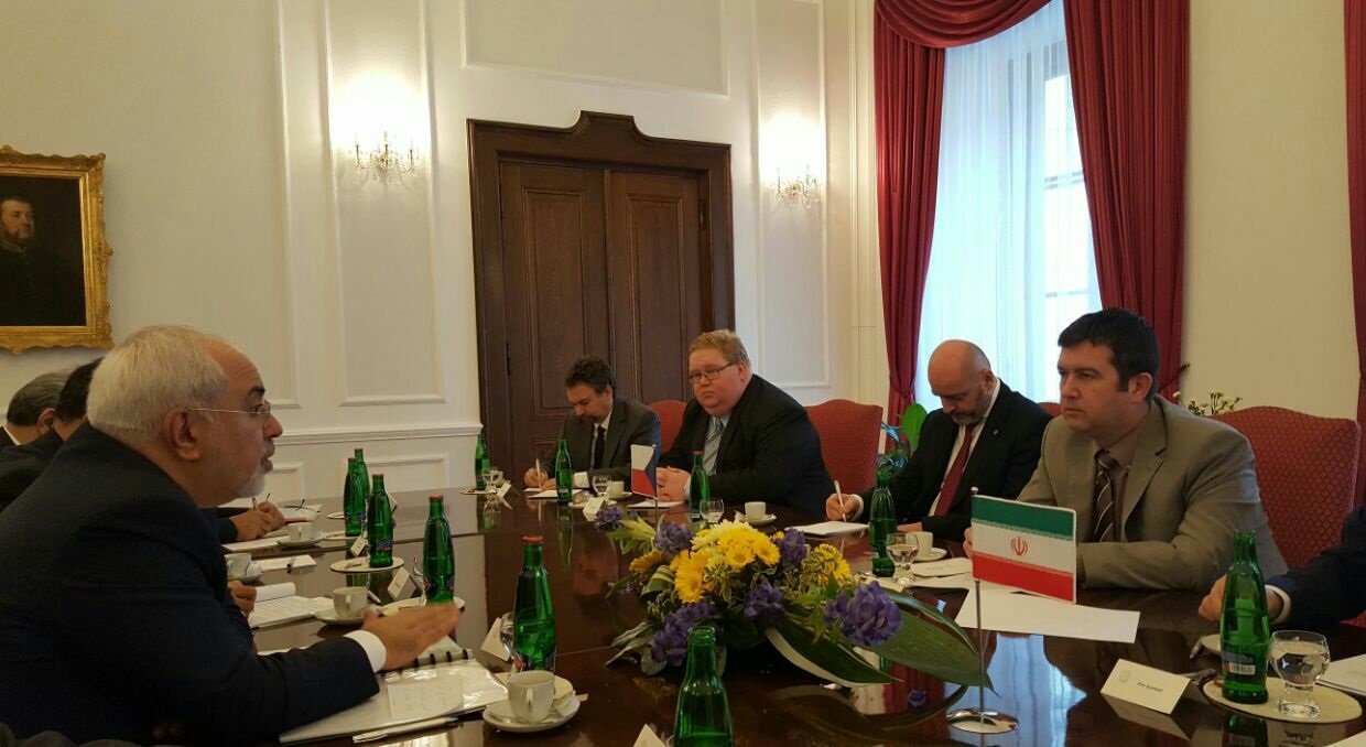 دیدار ظریف با رئیس مجلس جمهوری چک