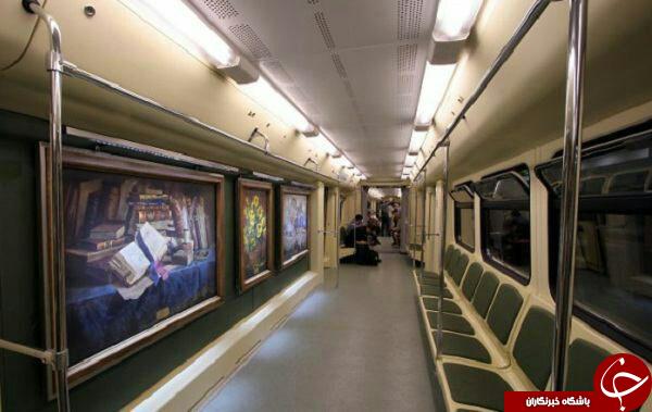 نمایشگاه نقاشی در مترو روسیه +تصاویر