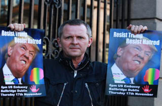 برپایی تظاهرات ضد ترامپ در دوبلین