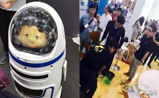 حمله ربات عصبانی به یک مرد در چین