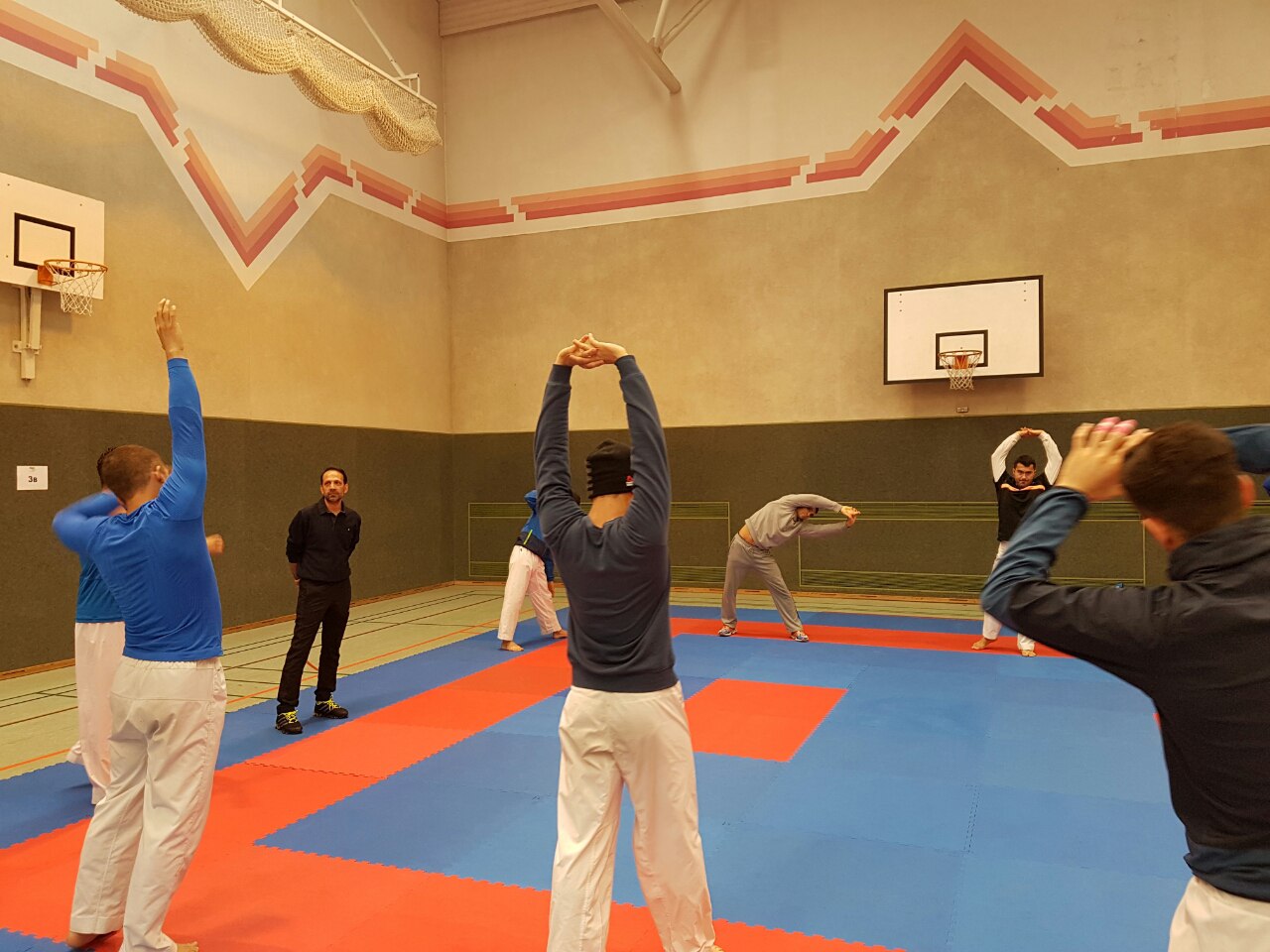تمرین ملی پوشان کاراته در ورزشگاه المپیا
