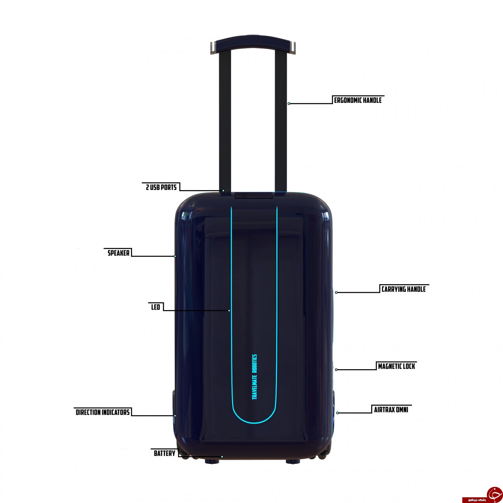 چمدان سربراه/////چمدانی درست شبیه یک خدمتکار //// این چمدان را در سفر باید شناخت + فیلم