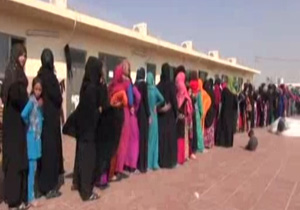 حضور اعضای داعش در اردوگاه پناهندگان دباگا در موصل + فیلم