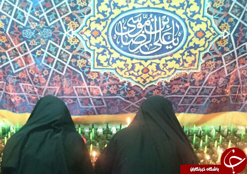 برگزاری آیین شمع گردانی شام شهادت امام رضا در کاشان+تصاویر