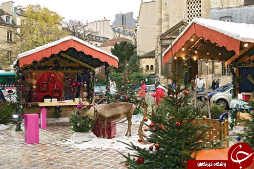 بازارهای جشن نوئل در پاریس +تصاویر