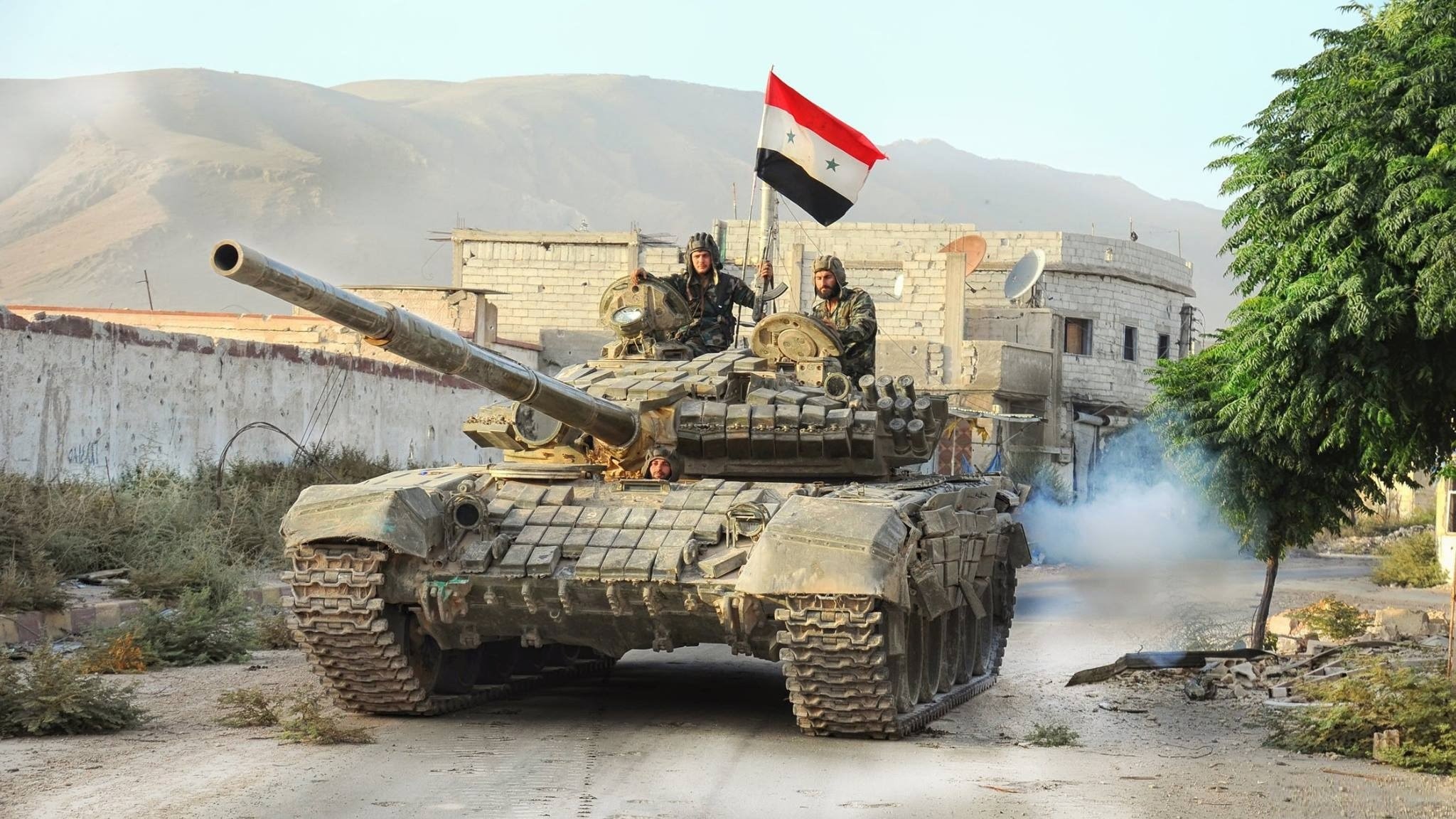 تانک قدرتمند ارتش سوریه در نبرد های 