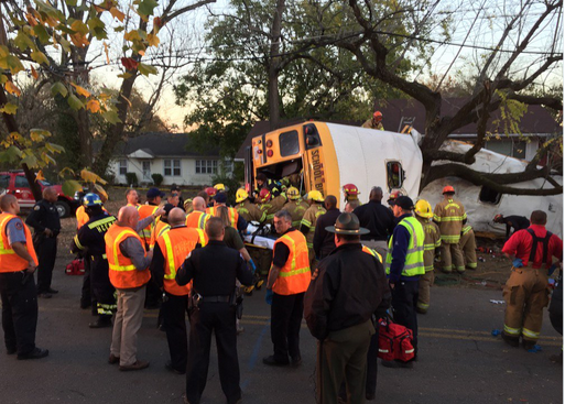 29 کشته و زخمی بر اثر تصادف اتوبوس مدرسه درایالت تنسی آمریکا