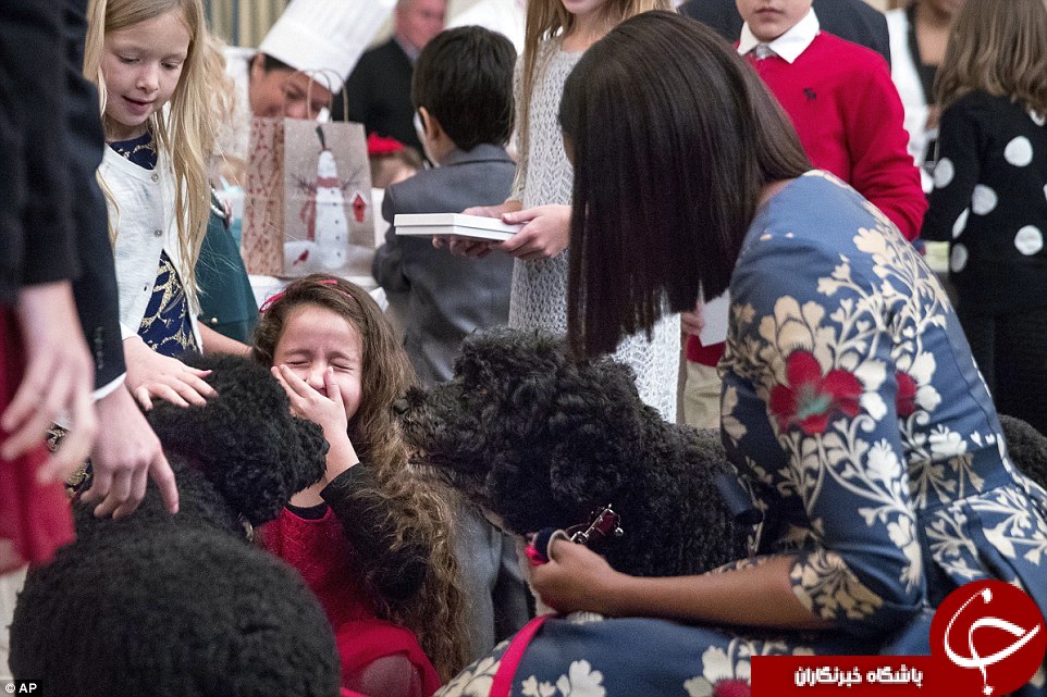 آخرین کریسمس بانوی اول آمریکا در کاخ سفید +تصاویر