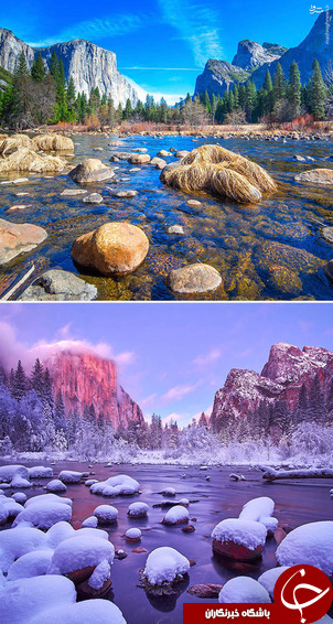 تصاویر/ قبل و بعد از زمستان