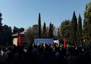 مراسم تشییع و تدفین دو شهید گمنام در دانشکده انقلاب + فیلم