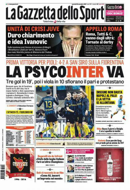 نقره داغ کردن خوزه مورینیو از سوی اتحادیه فوتبال انگلیس / نخستین پیروزی پیولی با اینترمیلان در سری آ ایتالیا