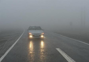 مه گرفتگی در جاده های جنوب فارس