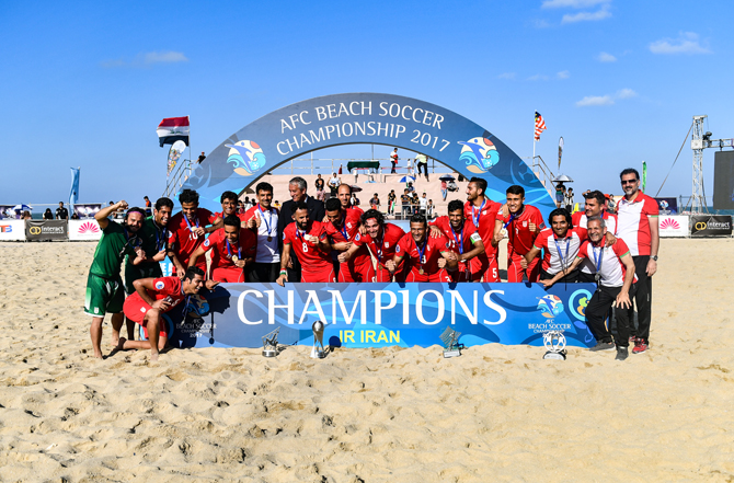 تیم ملی فوتبال ساحلی ایران همچنان اول آسیا و پنجم جهان