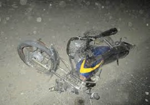 مرگ راکب موتورسیکلت دربرخورد باخودرو سمند