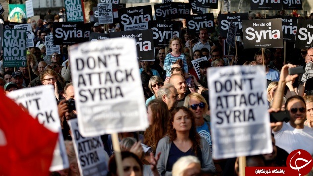 تظاهرات مردم آمریکا در اعتراض به حمله موشکی ترامپ به سوریه + تصاویر /////////////