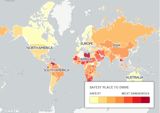 خطرناک‌ترین کشورهای دنیا برای رانندگی