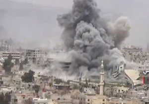 انهدام مقر تروریست‌های فیلق الرحمن در دمشق + فیلم