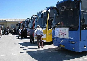 آمادگی اتوبوس ها برای اعزام کاروان راهیان نور