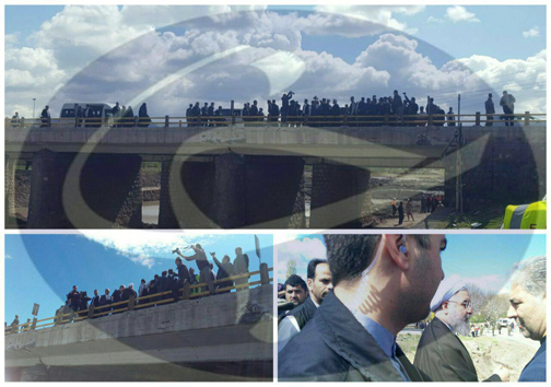 دولت با همه توان برای کمک به آسیب دیدگان سیل تلاش می کند/بازدید رئیس جمهور از منطقه سیل زده غله زار آذرشهر+ تصاویر