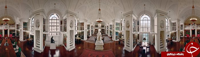 تصاویر پانوراما از شکوه زیبایی کتابخانه های بزرگ