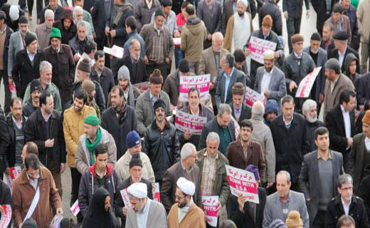 راهپیمایی مردم استان مرکزی علیه فتنه گران +  تصاویر