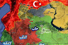 تحولات میدانی سوریه از شمال غرب حلب تا جنوب شرق دیرالزور/ مناطق کردنشین مقصد خمپاره‌های ارتش ترکیه + نقشه میدانی